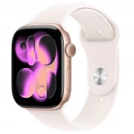 Ceas inteligent Apple Watch Series 11 GPS 46mm Rose Gold Aluminium Case with Light Blush Sport Band - M/L 